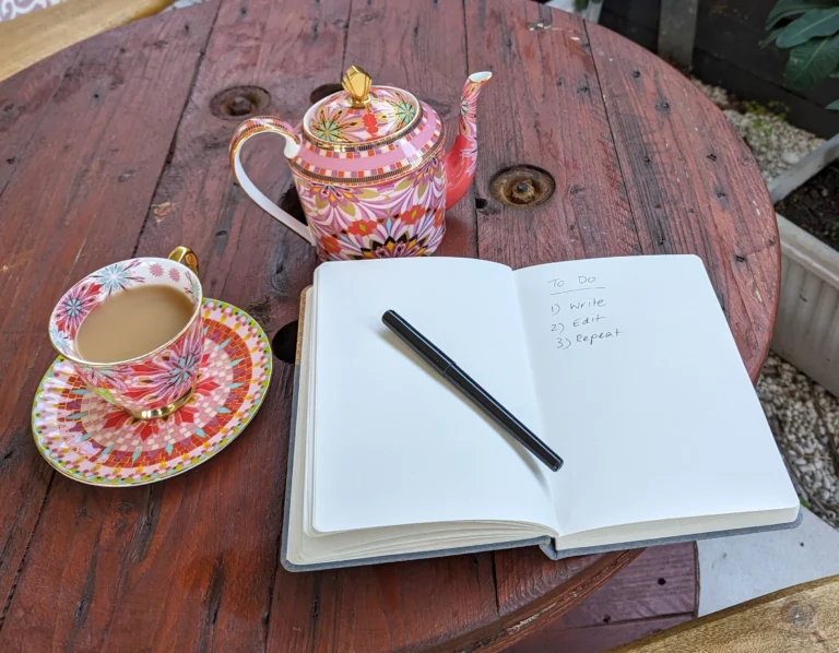 Writing and tea