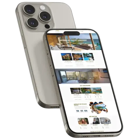 Responsive website design for a local tourism business