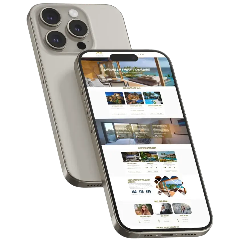 Responsive website design for a local tourism business